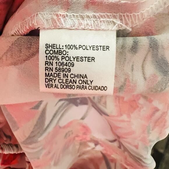 Gianni Bini Women’s Cold Shoulder Spaghetti Top Long Sleeves Floral M (A0129) - Picture 7 of 7